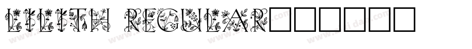Lilith Regular字体转换